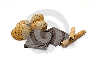 Almonds, chocolate and cinnamon