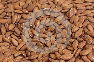 Almonds close up