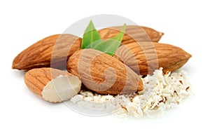 Almonds and grated almonds