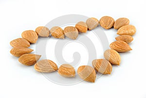 Almonds Heart shape