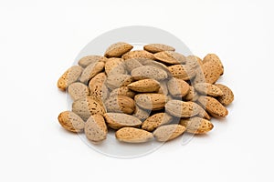 Almonds isolated on white