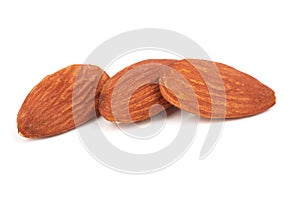 Almonds isolated white