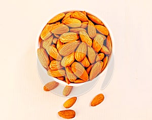 Almonds nuts food badam sweet almond nut  Lauz  amendoa badem  mandle  orechor amandel almendra closeup view image stock photo photo