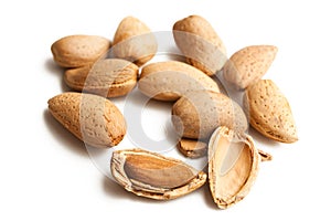 Almonds in nutshell