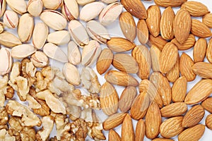 Almonds,wallnuts and pistachios