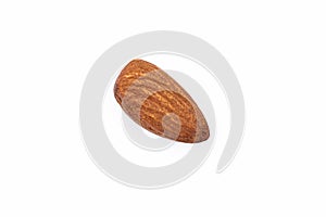 almonds on the white background