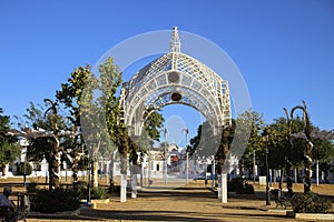 Almonte, Huelva, AndalucÃÂ­a, EspaÃÂ±a- 20 de agosto de 2019-Traslado de la virgen del RocÃÂ­o al pueblo de Almonte photo