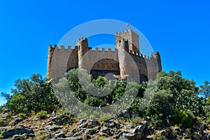 Almourol Castle in Santarem, Portugal