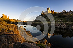 The Almourol Castle in the Tagus River, Portugal