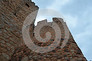 Almourol Templar castle, located in an islet in the Tagus tiver, central Portugal