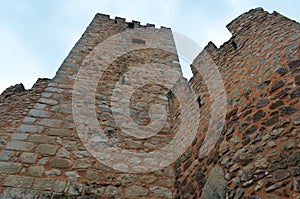 Almourol Templar castle, located in an islet in the Tagus tiver, central Portugal