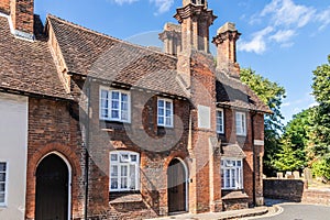 Alms houses in Church Street, Aylesbury, Buckinghamshire
