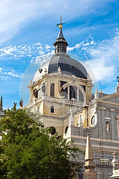 Almudena cathedral in Madrid