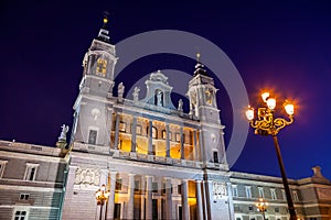 Almudena Cathedral at Madrid Spain