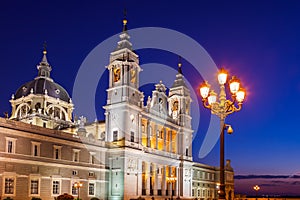 Almudena Cathedral at Madrid Spain