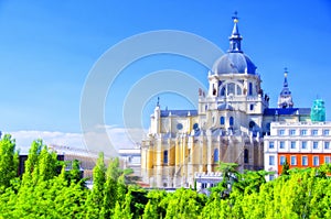 Almudena Cathedral in Madrid, photo