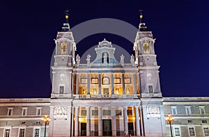 Almudena Cathedral at Madrid Spain