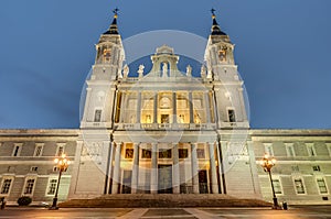 Almudena cathedral in Madrid, Spain.