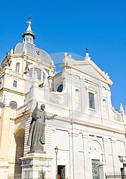 Almudena Cathedral in Madrid, Spain