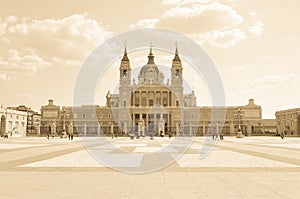 Almudena Cathedral in Madrid, Spain