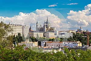 Almudena Cathedral and Royal Palace in Madrid