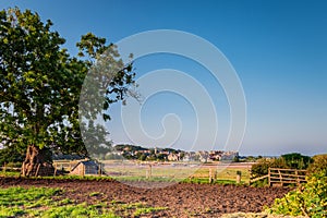 Alnmouth Village across Aln Estuary