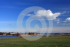 Alnmouth Village and esturary