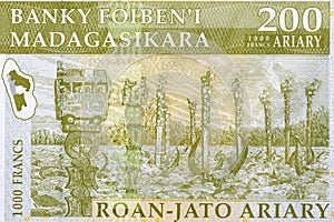 Aloalo from old Malagasy money