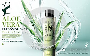 Aloe vera cleansing water