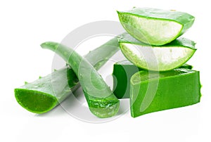 Aloe vera fresh leaf.