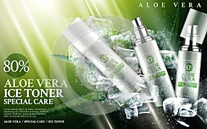 Aloe vera ice toner