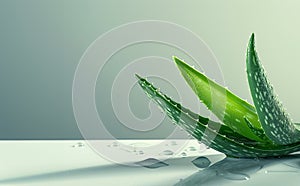 Aloe vera plant leaves background