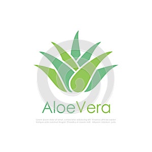 Aloe vera vector logo
