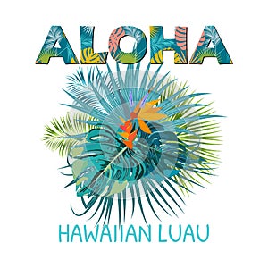 Aloha Hawaii. Aloha T-Shirt design photo