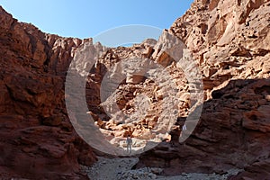 Scenic wadi in Eilat Mountains.