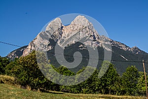 Alone star on the mountain