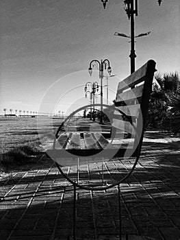 Alone on the street ,