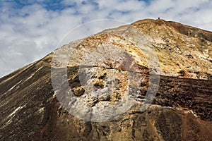 Alone on top of a Volcano