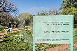 Alonei Abba nature reserve at Spring