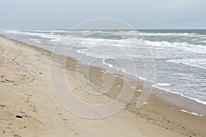 Along the Beach at Cape Canaveral, Florida