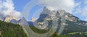 Along the cycleway of Fassa valley, Dolomites