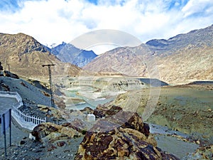 meeting point of the 3 highest mountain ranges Karakoram, Hindukush, and Himalayas photo