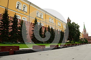 Along the Kremlin Wall - Alexander garden in Mosocw