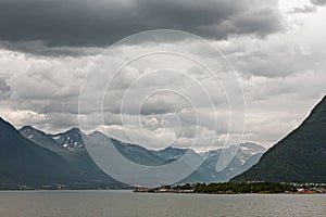 Along the Romsdalsfjorden near Andalsnes, Norway