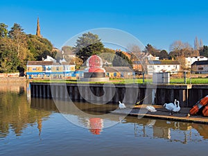 Along The Rver Exe at Exeter Quays Devon