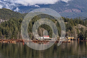 Along Squamish River near Howe Sound in British Columbia