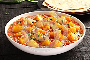 Aloo curry masala,potato cooked with spices