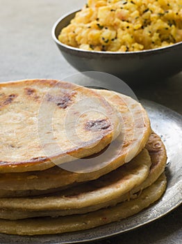 Aloo stuffed Parathas