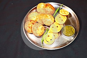 Aloo Tikki or Fried Potato Patties