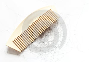 Alopecia with white comb